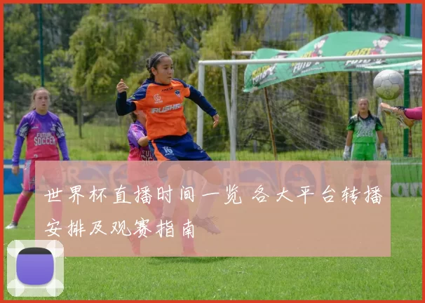 世界杯直播时间一览 各大平台转播安排及观赛指南